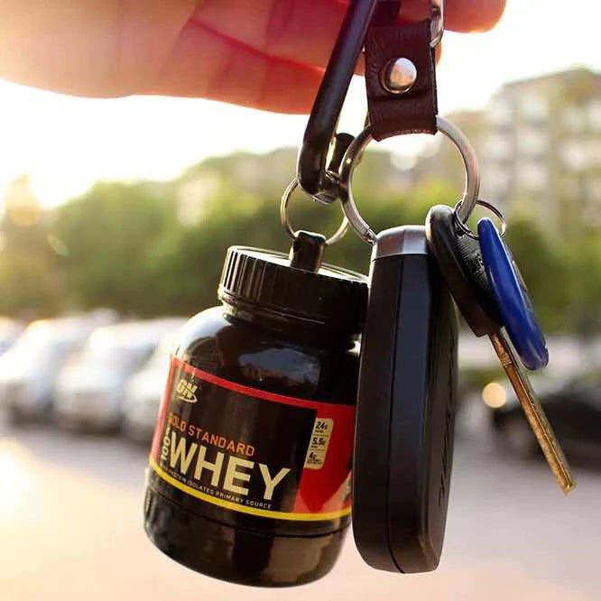 Protein Shake Hard Enamel Keychain-fitness Keychain-whey Protein